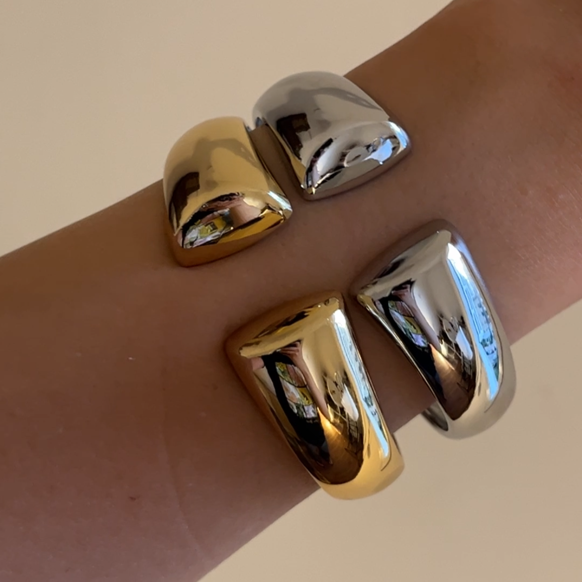 Mae Silver Bangle