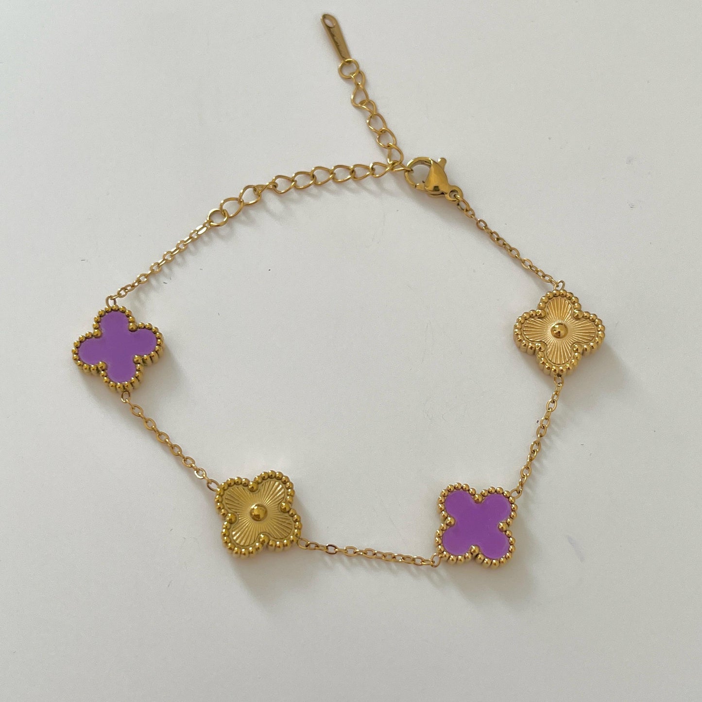 Purple and Gold Van cleef bracelet