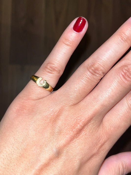 Horseshoe Pinky Ring