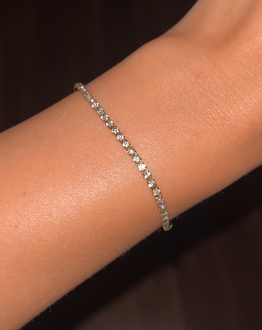 Mini Tennis Gold Bracelet
