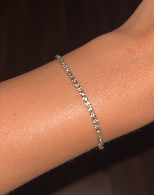 Mini Tennis Gold Bracelet