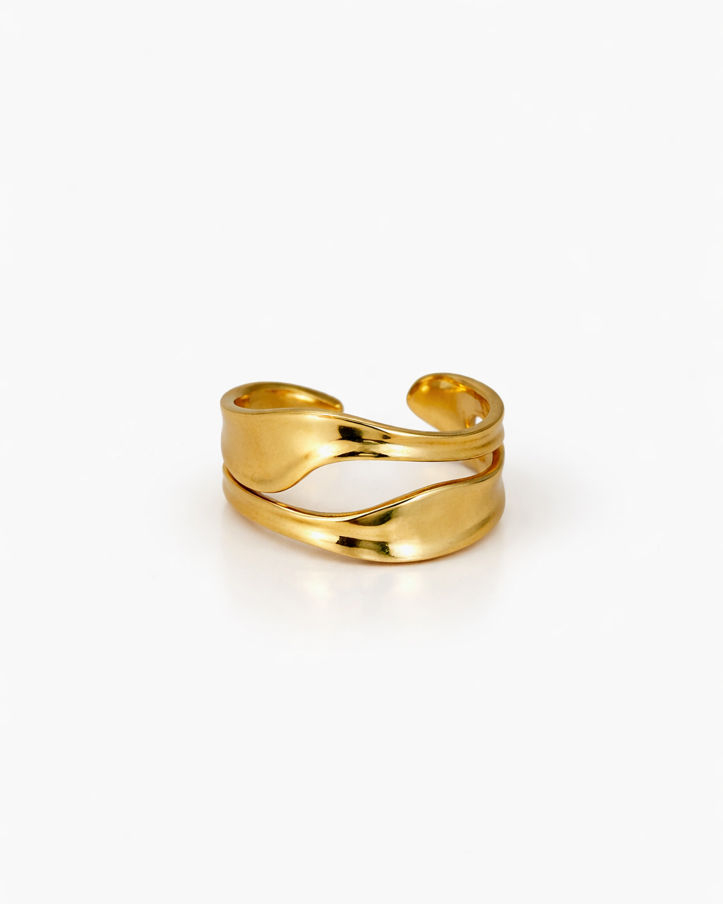 Golden Wave Ring
