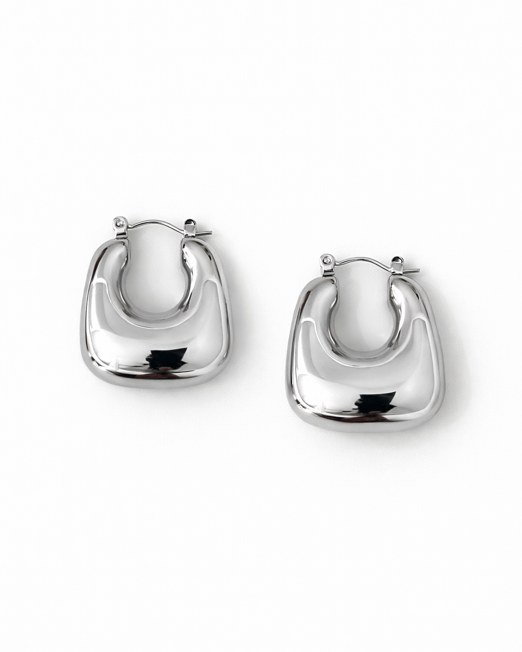 Luna Silver Hoops