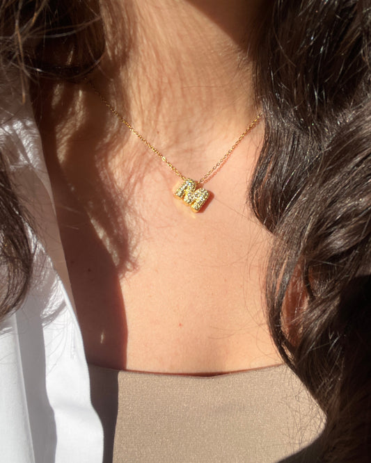 Mini Initial Gold Necklace