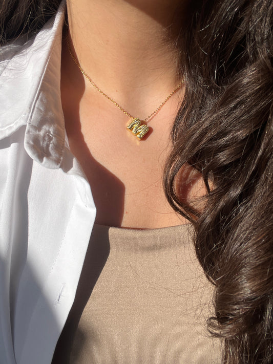 Mini Initial Gold Necklace