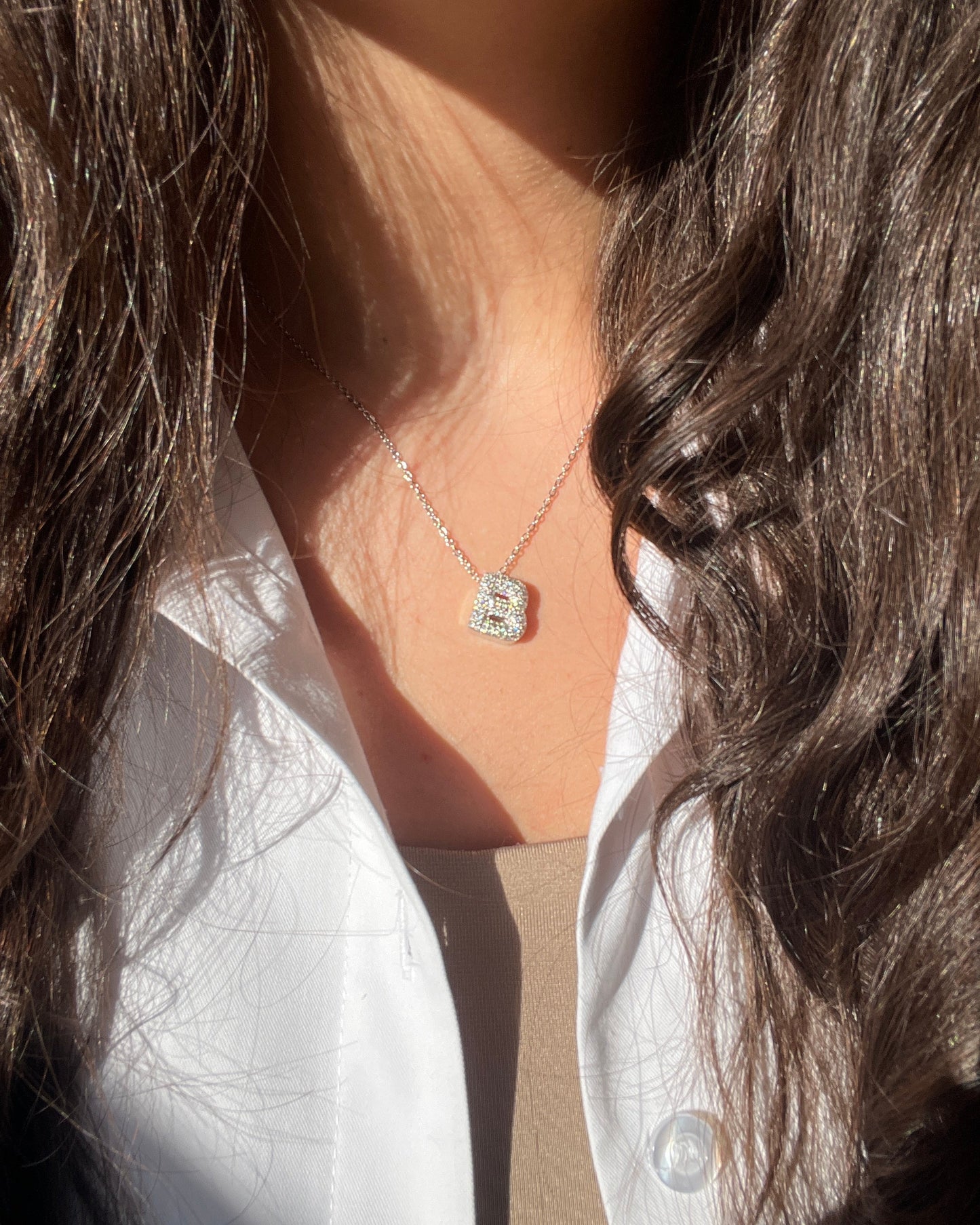 Mini Initial Silver Necklace