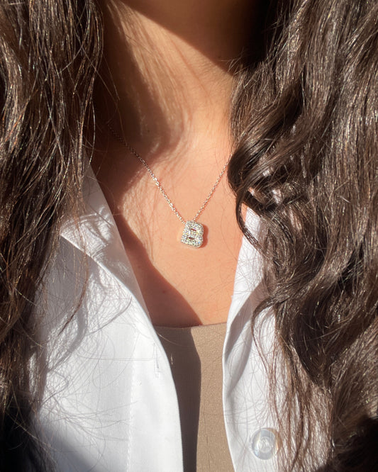 Mini Initial Silver Necklace