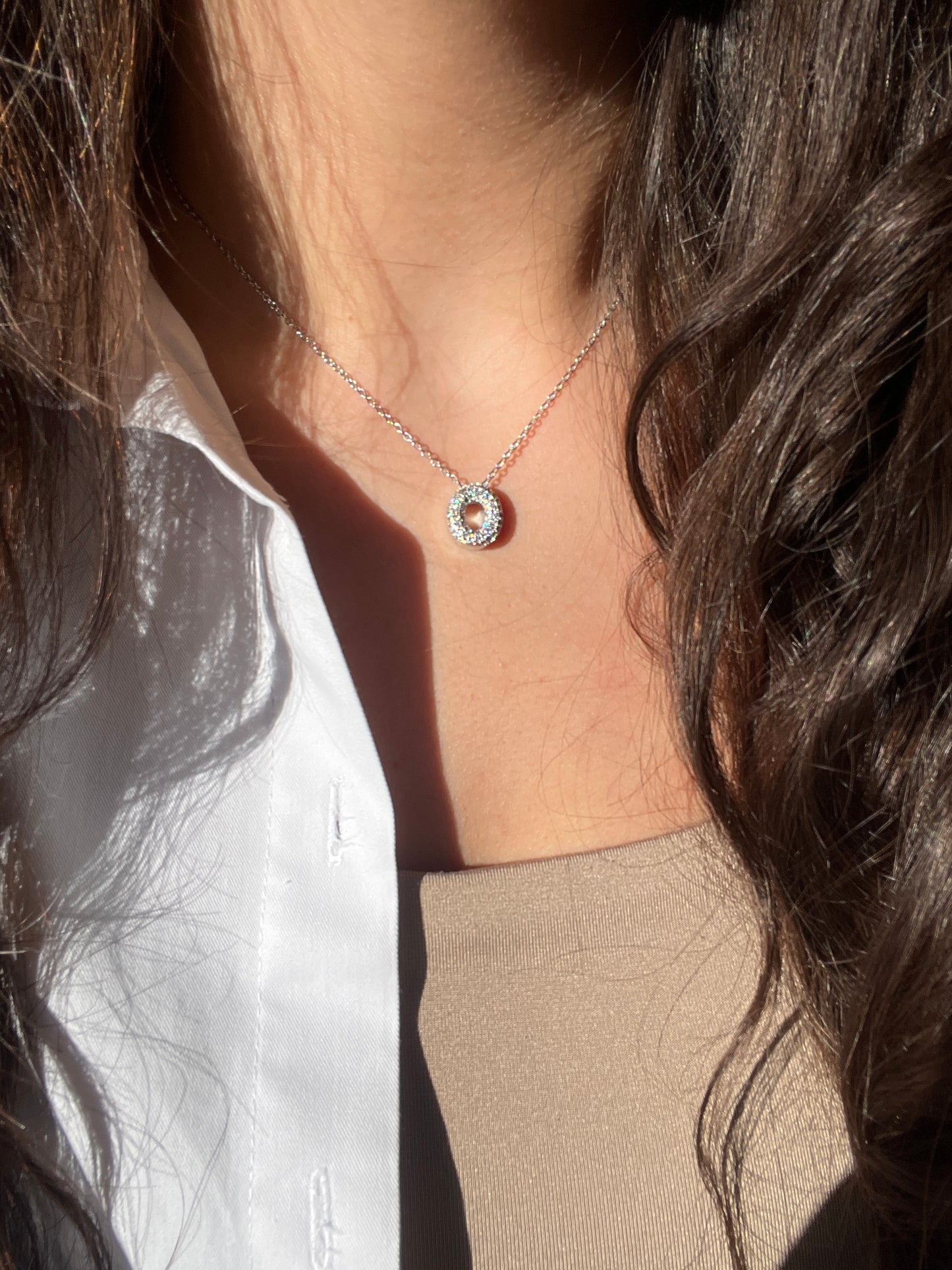 Mini Initial Silver Necklace