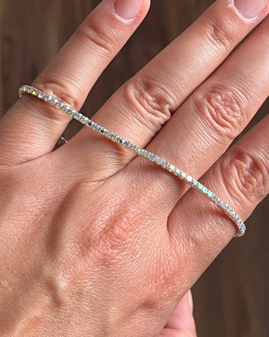 Silver Tennis Anklet
