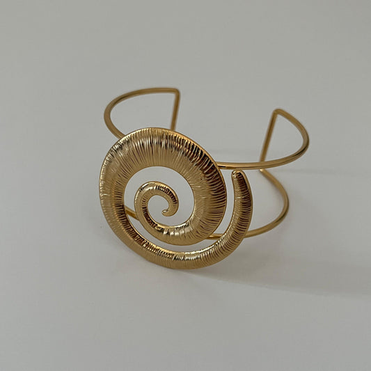 Swirl Gold Bangle