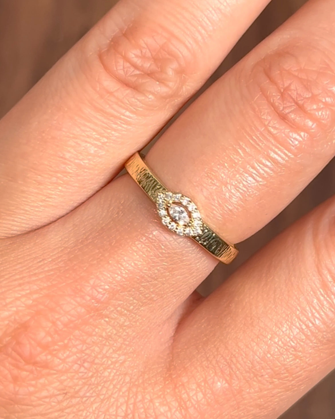 Marquise Gold Ring