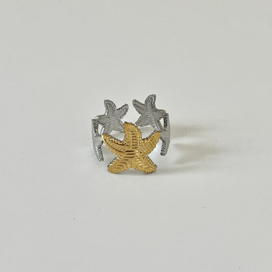 Starfish ring (Gold & Silver)