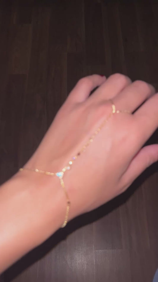 Blue Zircon Hand Chain