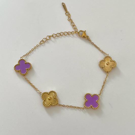 Purple and Gold Van cleef bracelet